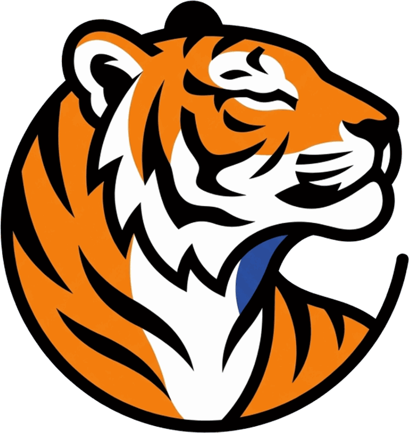 The Ascendify tiger: a calm tiger with its eyes closed, inside a circle.